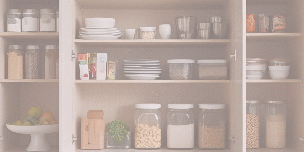organised kitchen pantry
