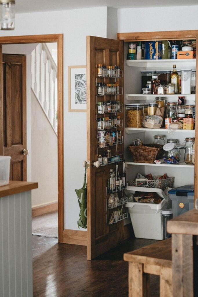 organised kitchen pantry